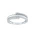 Bague LORE Eclipse trois cercles or blanc 375/000, oxydes de zirconium