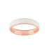 Bague LORE Confidence simple anneau or rose 375/000, laque ivoire