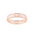 Bague LORE Confidence motifs or rose 375/000, laque ivoire, 4 mm