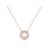 Collier LORE Eclipse or rose 375/000, oxydes de zirconium