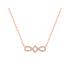 Collier LORE Harmonie or rose 375/000, oxydes de zirconium