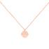 Collier Amporelle acier doré rose motif arabesque SN1658-IPR