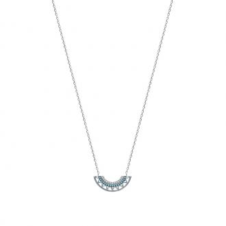 Collier Carador motif Aztèque en argent 925/000 et turquoise