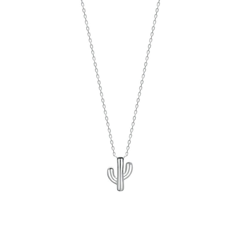 Collier Carador motif cactus argent 925/000