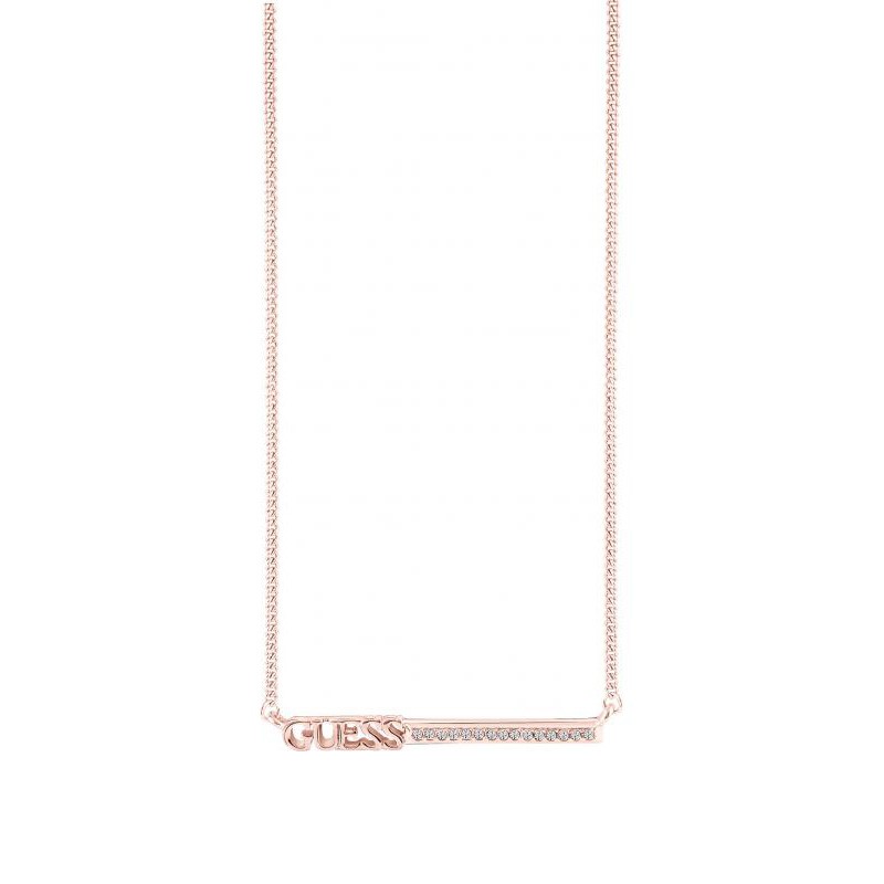 Collier Guess Linear en métal doré rose UBN82035