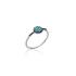 Bague Carador pavage turquoise en argent 925/000