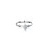 Bague Carador motif plume mobile en argent 925/000