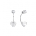 Boucles d'oreilles Guess pendantes motif coeur métal argenté UBE82004