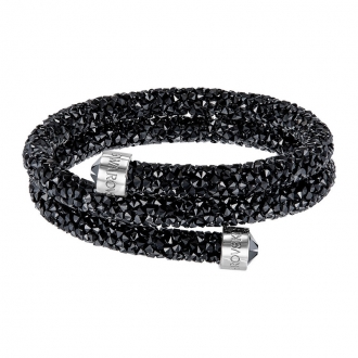 Bracelet Swarovski Crystaldust double noir 5250023