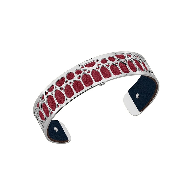 Cuir Les Georgettes Small Bleu pétrol/Framboise