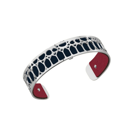 Cuir Les Georgettes Small Bleu pétrol/Framboise