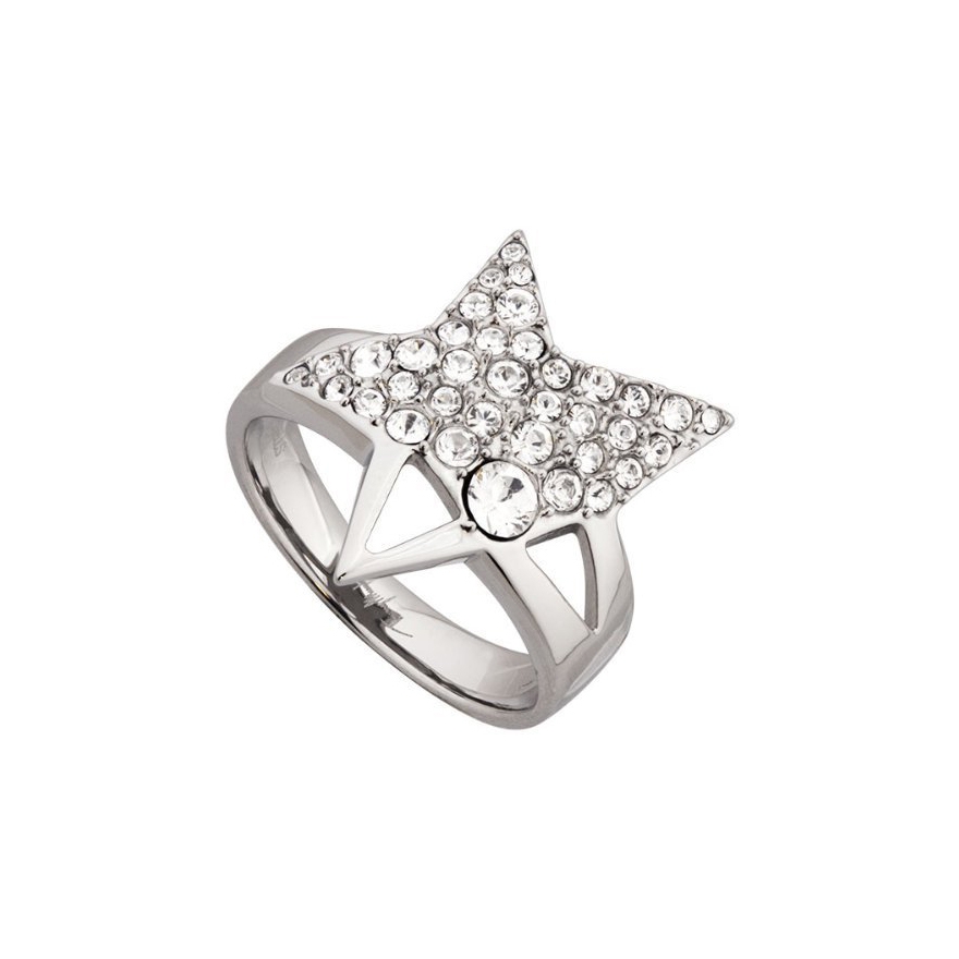 Bague Thierry Mugler Plaquée Or Rose Avec Zirconium - Taille 58 - Neuve Avec étiquettes, Style élégant