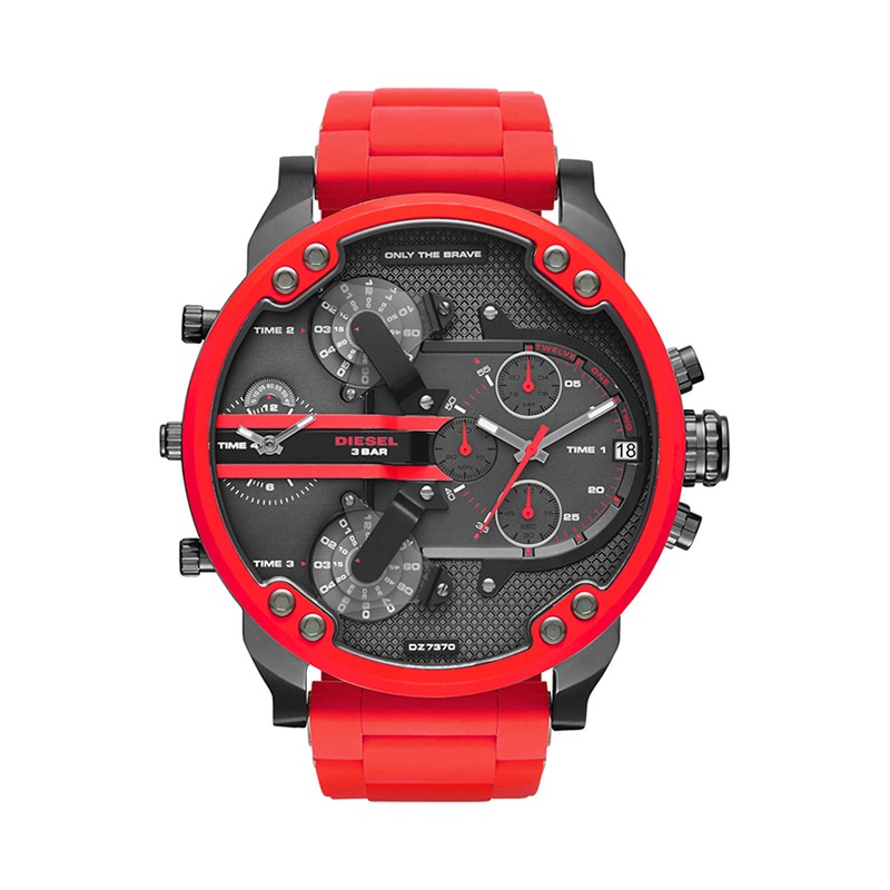 Montre Diesel Mr Daddy silicone rouge DZ7370