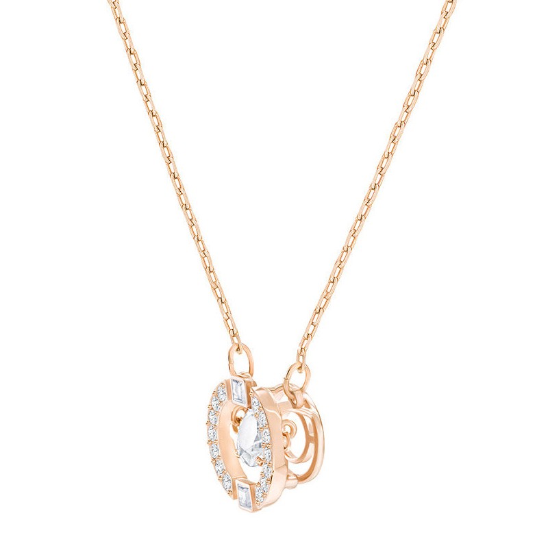 Collier Swarovski Sparking Necklace cercle doré rose 5272364