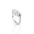 Bague Guess Rolling.Dice dés acier argenté UBR83042-56