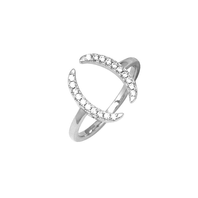 Bague Silver Pop ovale argent 925/000 et oxydes de zirconium 