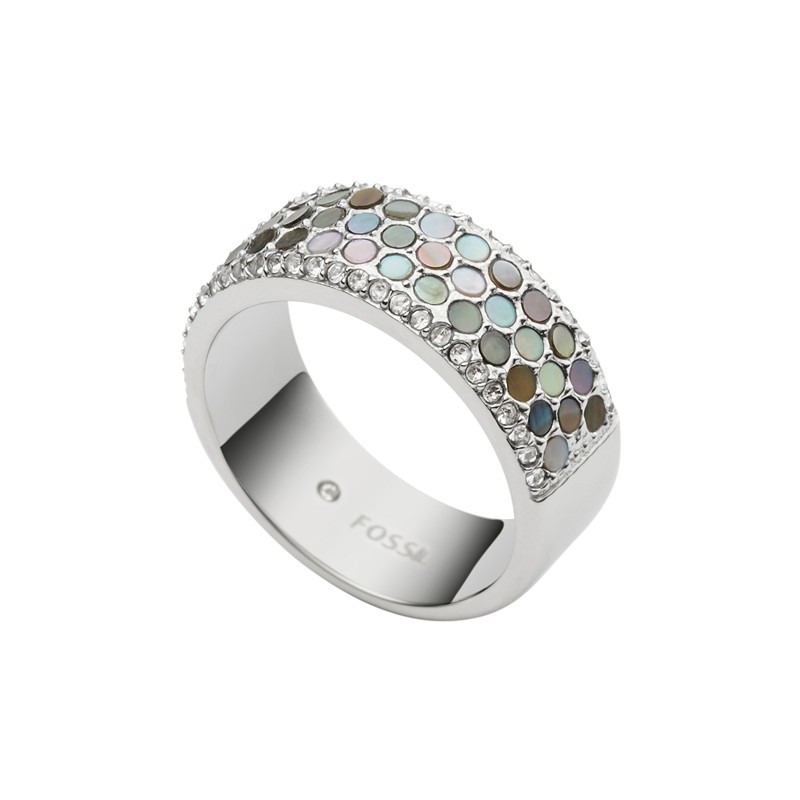 Bague Fossil Vintage Glitz argenté JF02313040