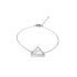 Bracelet Silver Pop motif triangle en Argent 925/000 et Howlite