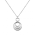 Collier Amporelle motif cercles en acier et oxydes de zirconium