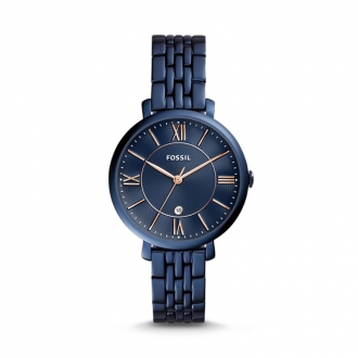 Montre Femme Fossil Jacqueline acier bleu ES4094