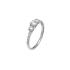 Bague Carador trilogie or blanc 375/000 et oxydes de zirconium 0,97 cts