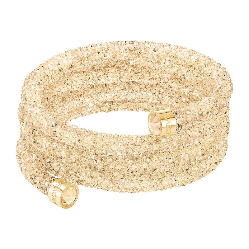 Bracelet triple jonc Swarovski Bangle doré 5277587