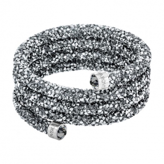 Bracelet triple jonc Swarovski Bangle gris 5277588