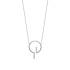 Collier Carador motif cercle ouvert argent 925/000 et oxydes de zirconium