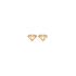 Boucles d'oreilles Carador collection Happy motif diamant plaqué or 