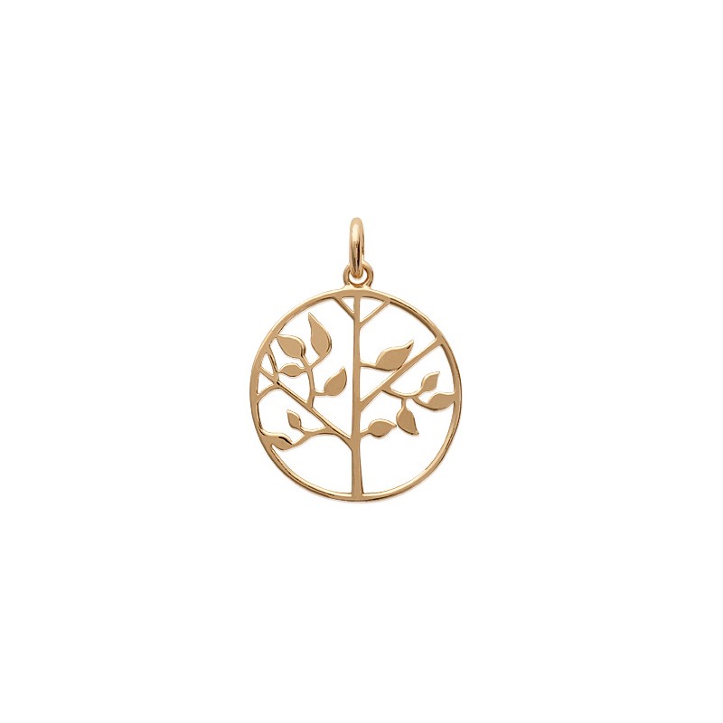 Pendentif Carador Collection Happy motif arbre de vie Plaqué or