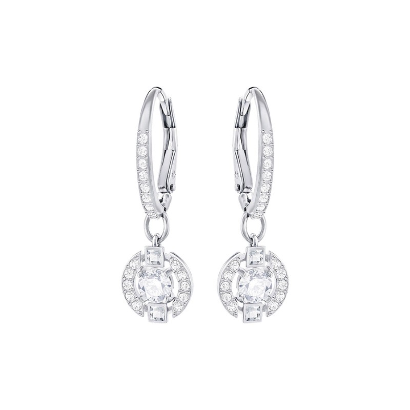 Boucles d'oreilles Swarovski Sparkling dance round argenté 5272366