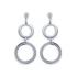 Boucles d'oreilles Carador cercles acier argenté