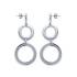 Boucles d'oreilles Carador cercles acier argenté