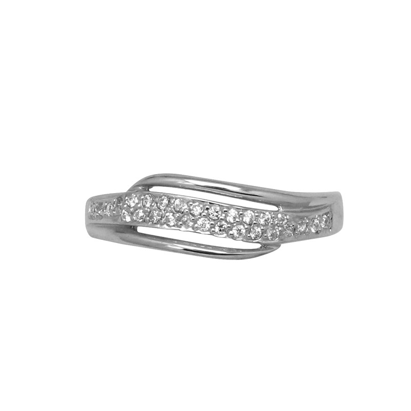 Bague Carador fantaisie design joaillerie argent 925/000 et oxydes de zirconium