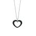 Collier Carador coeur céramique acier et oxydes de zirconium