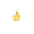 Pendentif Carador or jaune 375/000 en forme d'ange