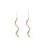 Boucles d'oreilles Carador pendantes torsadées Glitter or jaune 375/000