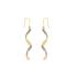 Boucles d'oreilles Carador pendantes torsadées Glitter or jaune 375/000