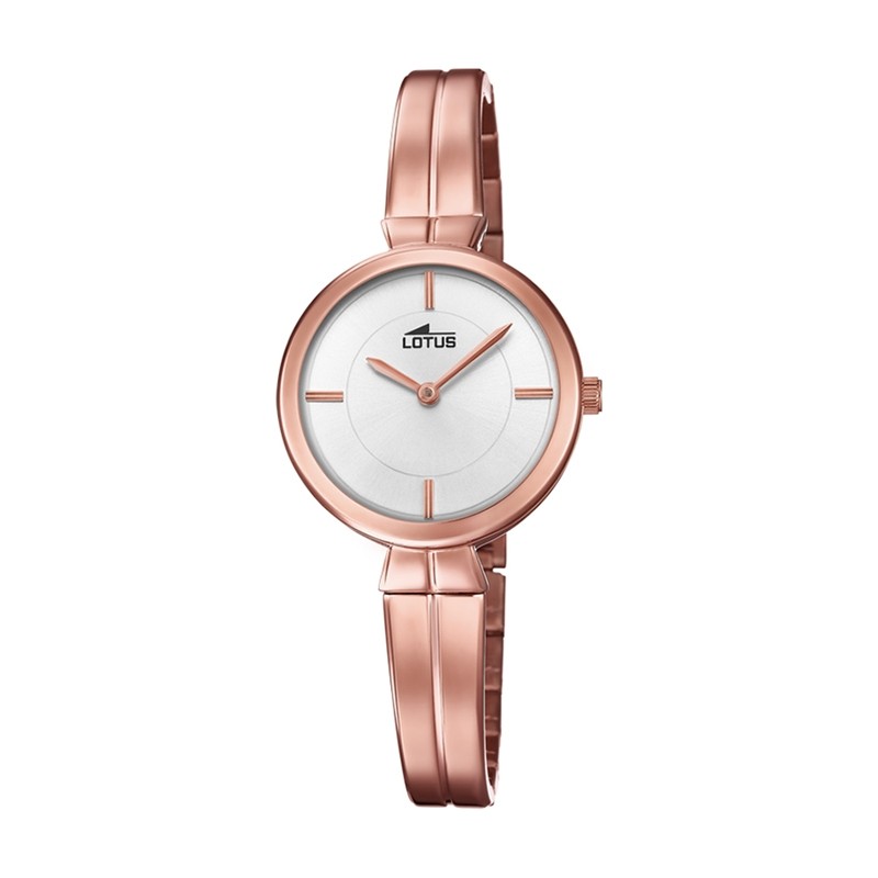 Montre Femme Lotus acier doré rose 18441/1