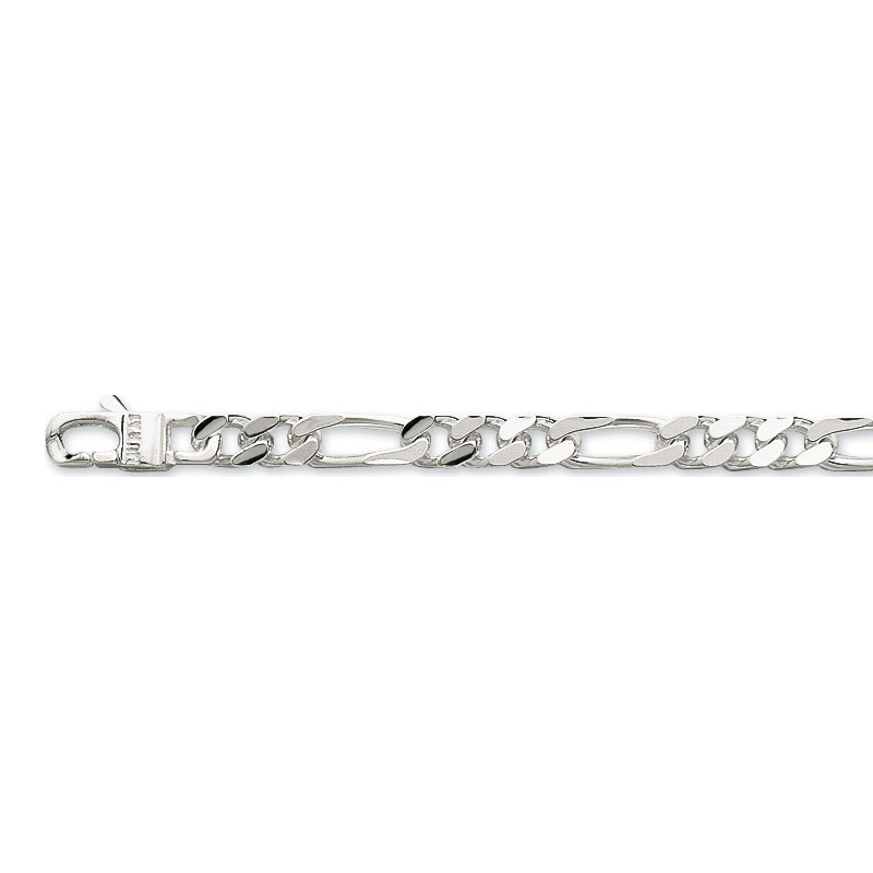 Bracelet Carador maille Figaro 5 mm en argent 925/000