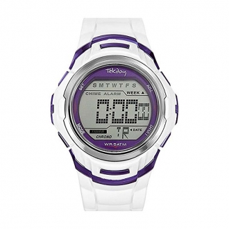 Montre Digitale Tekday blanche