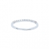 Bague Carador or blanc 375/000 oxyde de zirconium