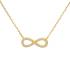 Collier femme Carador symbole infini en plaqué or et oxydes de zirconium Collier femme Carador symbole infini en plaqué or et oxydes de zirconium