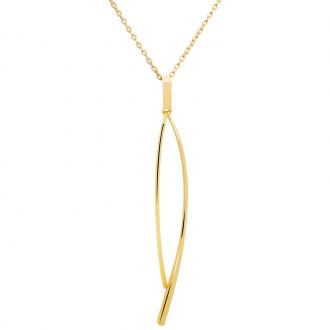 Collier femme Carador baguette plaqué or