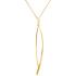 Collier femme Carador baguette plaqué or