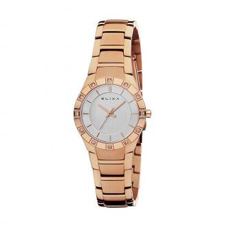 Montre Femme Elixa Beauty acier doré rose E049-L152