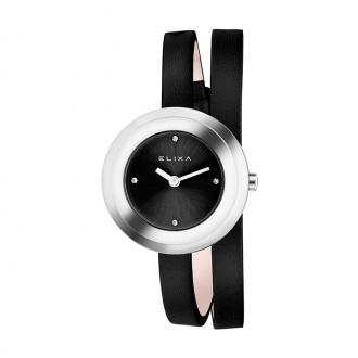 Montre Femme Elixa Finesse cuir noir E092-L353