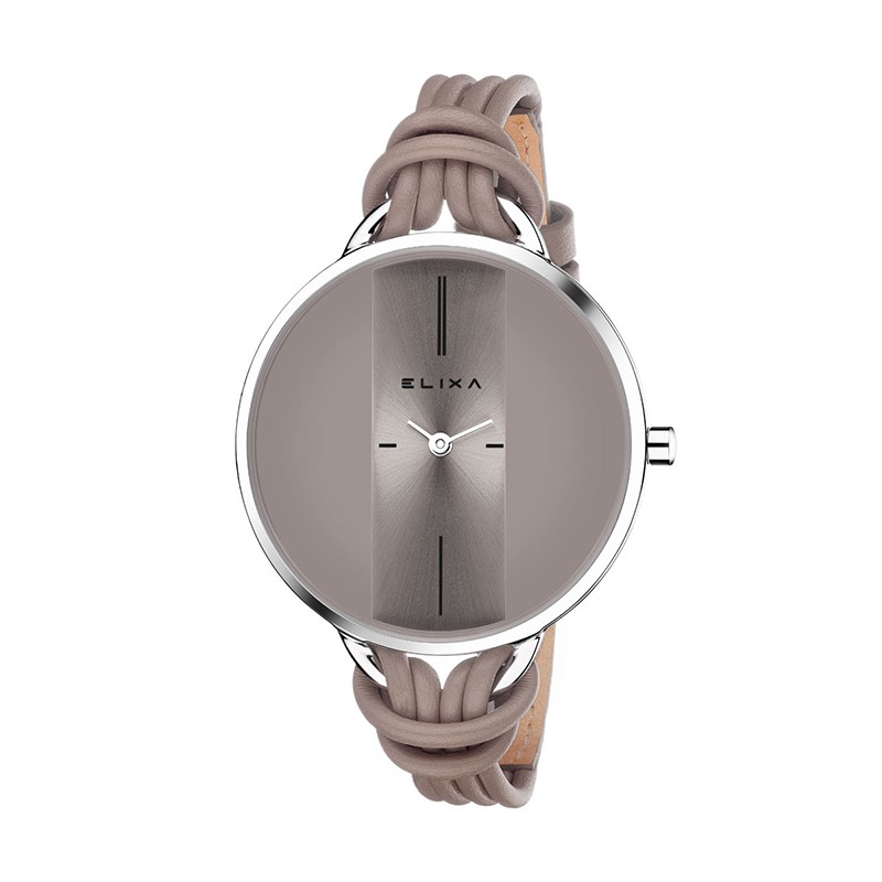 Montre et bracelet Elixa Finesse argentée et grise E096-L375-K1