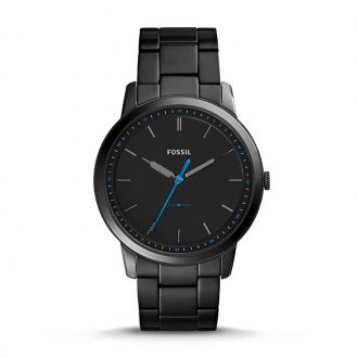 Montre Homme Fossil La Minimaliste extra-plate acier noir FS5308