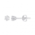 Boucles d'oreilles Carador or blanc 375/000 et diamant 0.17 cts